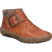 Josef seibel Stiefelette "Maren 25, orange-kombi", Damen, Gr. 38, orange (orange, kombi), Obermaterial: 80% Rindsleder Leather cow. 20% Textilmaterial TEXMAT., Schuhe Stiefelette