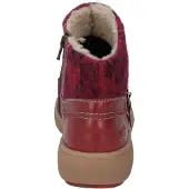 Josef seibel Stiefelette "Maren 22, hibiscus-kombi", Damen, Gr. 42, rot (hibiscus, kombi), Obermaterial: 80% Rindsleder Leather cow. 20% Textilmaterial TEXMAT., Schuhe Stiefelette