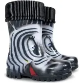 Demar Kinder Gummistiefel Regenstiefel Zebra Reflektiernd isoliert Twister Lux
