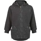 Engel - Baby-Jacke mit Kapuze und Reißverschluß - Wolljacke Gr 74/80 grau