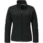Schöffel Fleece-Sweatjacke Leona3 Damen Black-Größe 42
