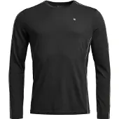 Ortovox - Technisches Langarm-Top aus Merinowolle - 185 Rock'N'Wool LS M Black Raven für Herren aus Wolle - Größe L - schwarz