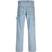 Jack & Jones Loose-fit-Jeans "JJIEDDIE JJUTILITY SBD 491", Herren, Gr. 31, Länge 32, blau (blau denim), Denim/Jeans, Obermaterial: 100% Baumwolle, clean, loose fit, Jeans Loose-fit-Jeans