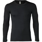 Engel - Shirt L/S - Merinounterwäsche Gr 50/52 schwarz