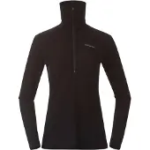 Bergans Pullover Inner: Dual Merino Half Zip Damen Black-XL