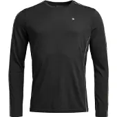 Ortovox Unterhemn Langarmshirt Merionowolle Herren schwarz XL