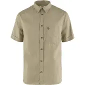 Fjällräven övik Travel Shirt SS M sand stone (195) XS