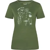 Super.natural W Rock Flowers Tee chive/various (13H) M