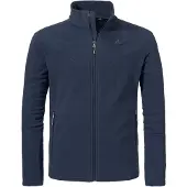 Schöffel Fleecejacke SCHÖFFEL "Fleece Jk Style Qutang MNS", Herren, Gr. 50, blau (8820, blau), Oberstoff: 100% Polyester, regular fit, hoch geschlossener Ausschnitt, Jacken Fleecejacke