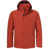 Schöffel Regenjacke SCHÖFFEL "Jacket Gmund M", Herren, Gr. 46, rot (schwarz crabapp), Web, Obermaterial: 100% Polyester, normal, Jacken Regenjacke, winddicht, wasserabweisend, atmungsaktiv, Übergangsjacke