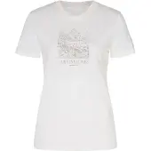 Super.natural - Women's Mountain Lovers Bio Jersey Tee - Merinoshirt Gr XL weiß/grau