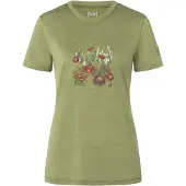 Super.natural - Women's Flower Field Bio Jersey Tee - Merinoshirt Gr L sage / various