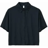 Mazine - Women's Short Sleeve Viscose Shirt - Bluse Gr XS schwarz/weiß