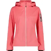 CMP - Women's Light Softshell Jacket Zip Hood - Softshelljacke Gr 34 rosa/rot