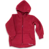 Engel - Kinder Kapuzenjacke Wollfleece - Wolljacke Gr 128 rot