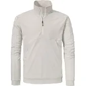 Schöffel Strickfleece-Pullover SCHÖFFEL "Urban CIRC Fleece Style Baguio MNS", Herren, Gr. 54, beige (9040, natur), Oberstoff: 100% Polyester, Basic, Rundhals, Pullover Strickfleece-Pullover