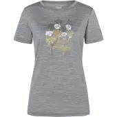 Super.natural - Women's Orchid Bio Jersey Tee - Merinoshirt Gr XL grau/ various