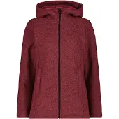 CMP Fleecejacke mit Kapuze aus Kunstfell für Damen Knit Tech