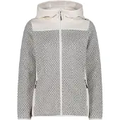 CMP Woman Fleece Fleece Jacket FIX Hood b.co gesso-antracite (02XV) 42