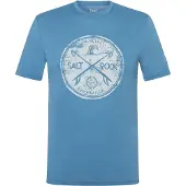 Super.natural - Salt & Rock Tee - Merinoshirt Gr 54 - XL blau