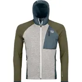 Ortovox - Fleece Grid Plus Classic Knit Hoody - Fleecejacke Gr S grau