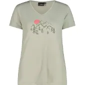 CMP - Women's T-Shirt V-Neck - Funktionsshirt Gr 48 grau/beige