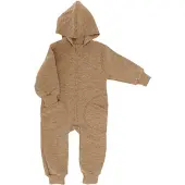 Engel - Baby-Overall mit Kapuze und Reißverschluss - Overall Gr 110/116 beige