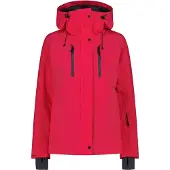 CMP Damen Stretch Feel Warm Flat Skijacke mit Kapuze pink 36