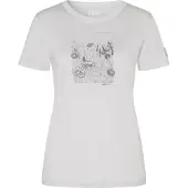 Super.natural W Flower Field BIO J Tee white stone melange/cashmere grey melange (73H) XL