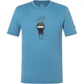 Super.natural - Wood Crafti Tee - Merinoshirt Gr L blau