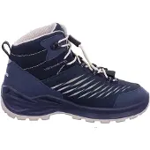 Lowa Wanderschuh "ZIRROX II GORE-TEX MID JR", Jungen, Gr. 33, blau (navy, dune), Synthetik, Textil, Schuhe Wanderschuh, wasserdicht, winddicht,atmungsaktiv dank GORE-TEX Membrane