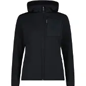 CMP Woman Fleece Jacket FIX Hood antracite (U423) 46