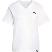 Adidas T-Shirt SPORTSWEAR "SUMMER SLIDE GRAPHIC MIT V-AUSSCHNITT", Damen, Gr. XS, weiß, Obermaterial: 100% Baumwolle, Shirts T-Shirt