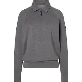 Super.natural W 1/4 Zip Sweater cashmere grey melange (55F) M