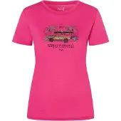 Super.natural - Women's Tropicar Tee - Merinoshirt Gr M rosa/ various