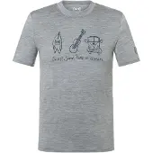 Super.natural - Van Life Bio Jersey Tee - Merinoshirt Gr L grau