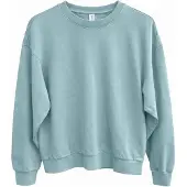 Mazine - Genderless Natural Dye Sweatshirt - Pullover Gr XL türkis/weiß