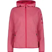 CMP Woman Fleece Fleece Jacket FIX Hood magenta-bianco (23CV) 42