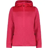 CMP Woman Fleece Fleece Jacket FIX Hood magenta-pink fluo (26CV) 42