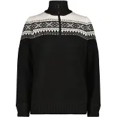 CMP Woman Fleece Sweat Knitted WP nero (U901) 42
