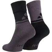 Vaude - All Year Wool Socks - Radsocken Gr 36-38 grau/schwarz