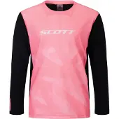 SCOTT Tee Jr Vertic Delta LS digital pink (8232) L