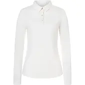 Super.natural W Polo BIO J LS fresh white (620) XS