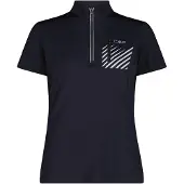 CMP - Women's Breast Pocket T-Shirt Free Bike - Radtrikot Gr 40 blau