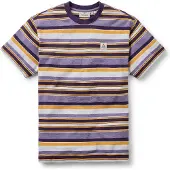 Passenger - Wild Pine Texture Stripe T-Shirt - T-Shirt Gr M bunt