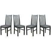 LeafDesign ESSZIMMERSTUHL - 4er-Set Bos 10 schwarz kronos 22