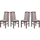 LeafDesign ESSZIMMERSTUHL - 4er-Set Bos 9 nussbaum dora 22
