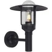 V-TAC LED Wandleuchte, Schwarz, Aluminium, Glas, IP44, Warmweiß, H 34 cm