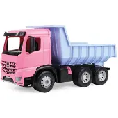 Lena Spielzeug-Kipper "Giga Trucks Muldenkipper Arocs Rosa", rosa, Spielzeugfahrzeuge, KinderT:67cm, Kunststoff, Spielzeug-Kipper, Made in Europe, T:67cm