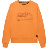 Superdry für Damen. W2012636A Sweatshirt Industriearbeiter Lose orange (S), Lässig, Baumwolle